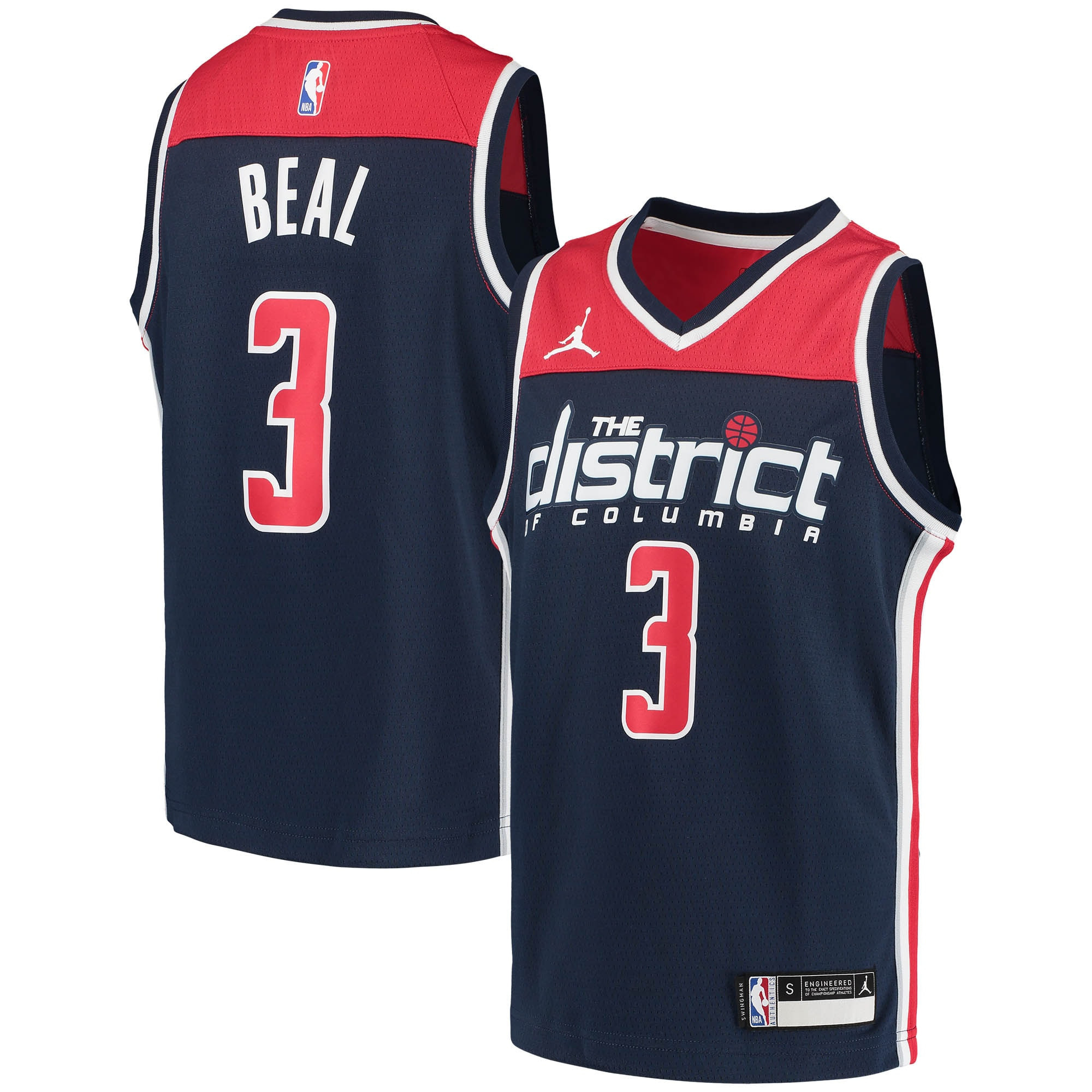 Bradley Beal Washington Wizards Jordan Brand 2020/21 Swingman Player Jersey – Statement Edition – Navy NBA