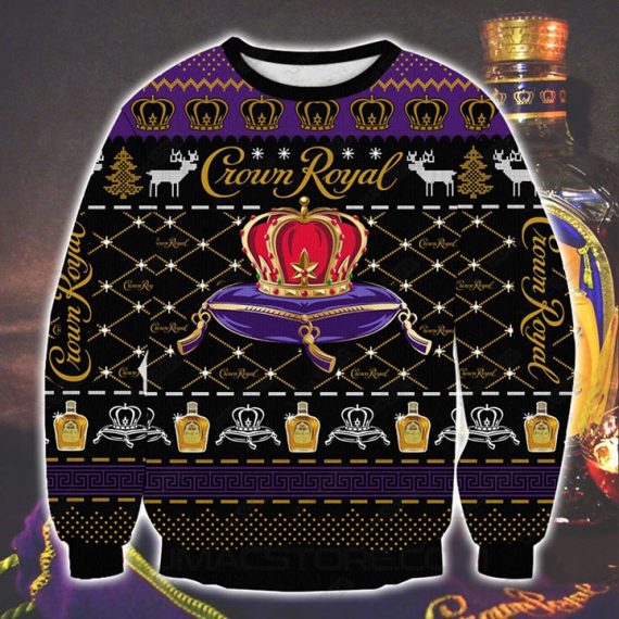 Christmas Gift Crown Royal Ugly Christmas Sweater Hg