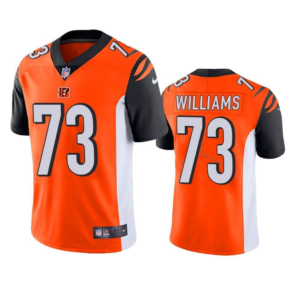 Cincinnati Bengals Jonah Williams 2019 NFL Draft Orange Vapor Limited Jersey