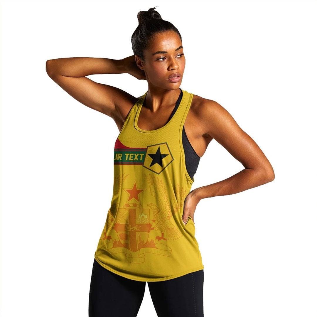 (Custom) African Tank Top Ghana Women Racerback Tank Pentagon Style