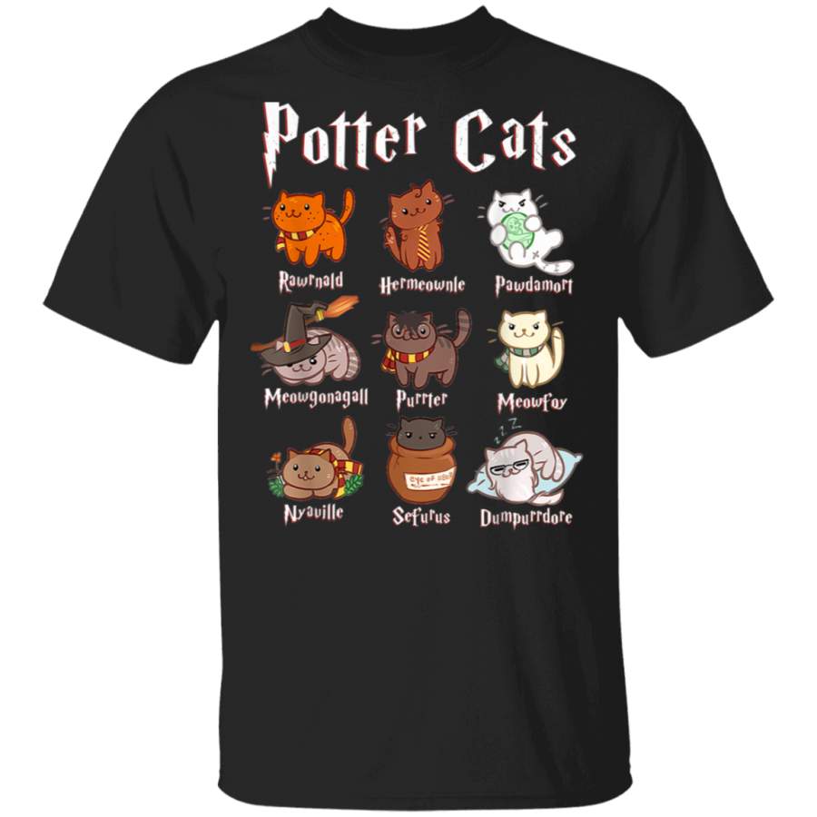 Potter Cats shirt – Funny gift for Cat Lovers T-Shirt