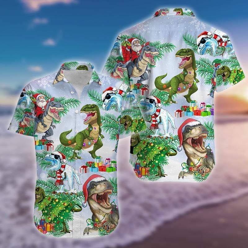 Shop From 1000 Unique Hawaii Aloha Shirts Christmas Funny Tree Rex Ha107571