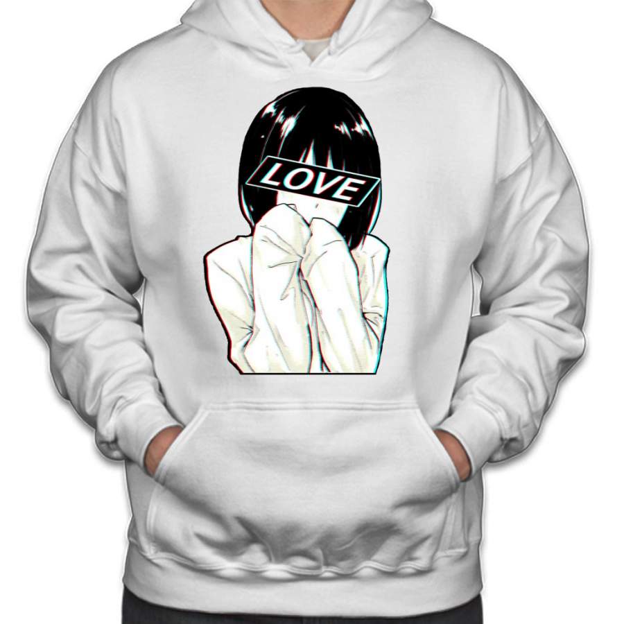 LOVE Sad Japanese Aesthetic Hoodie