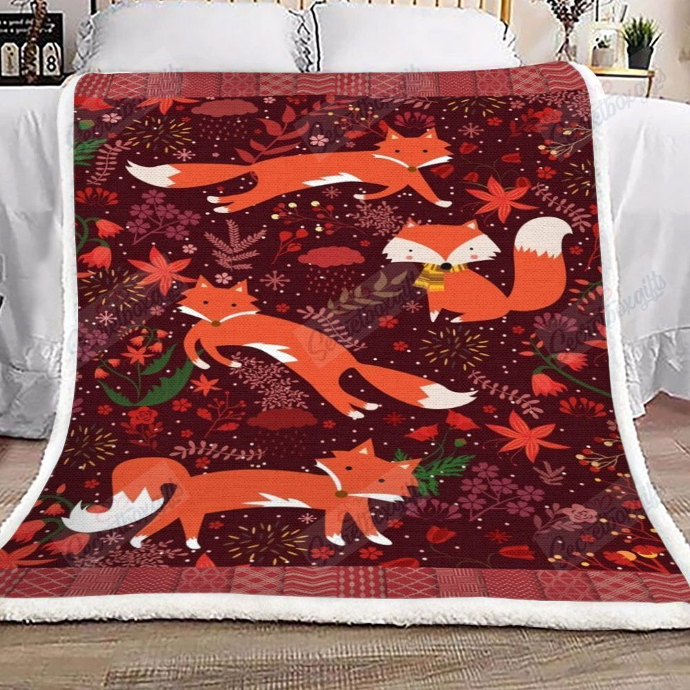 Fox Flower Gs-1205Qv Fleece Blanket