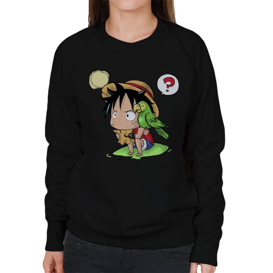 Chibi Monkey D Luffy One Piece Women’s Sweatshirt