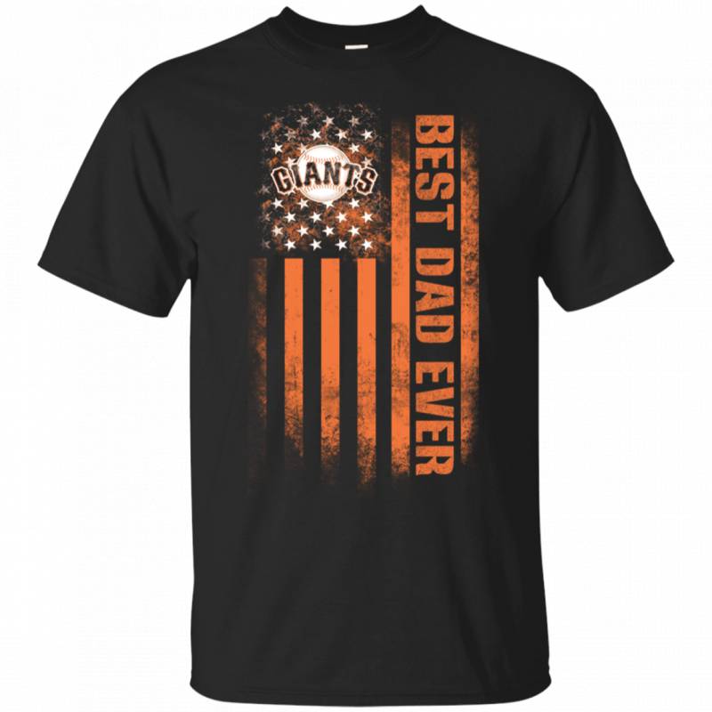 San Francisco Giants Best Dad Ever USA Distressed Flag Shirts