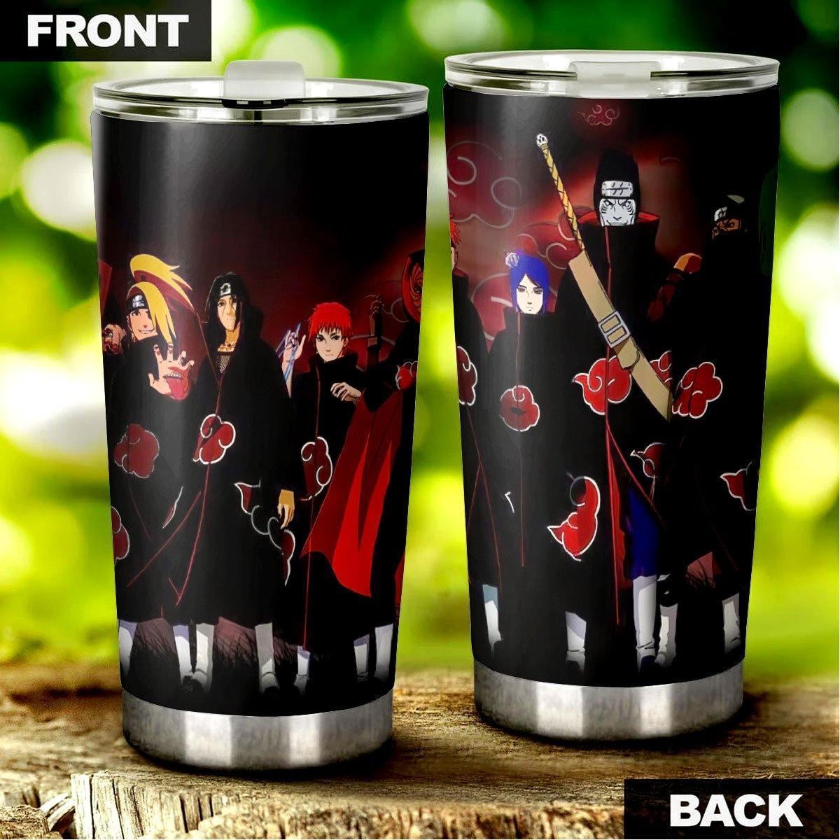 Akatsuki Tumbler Stainless Steel Custom Naruto Shippuden Print