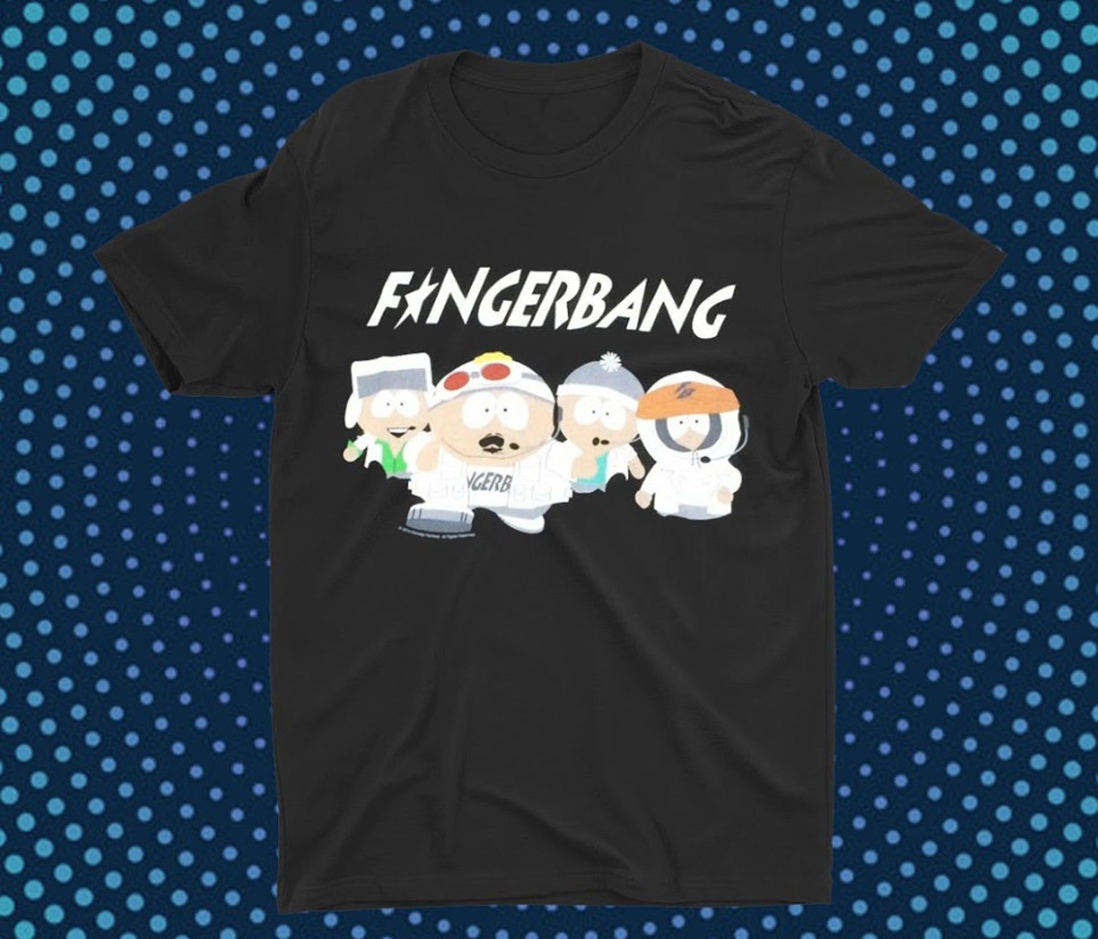 South Park Finger Bang Stan Kenny Kyle Cartman 90S Vtg T-Shirt