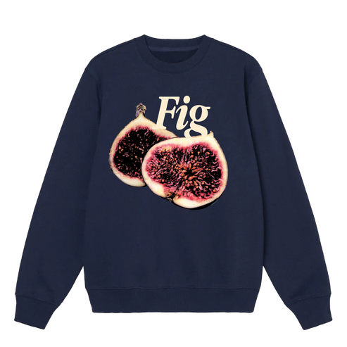 Fig Crewneck Sweatshirt Outfit  For Men  For Women