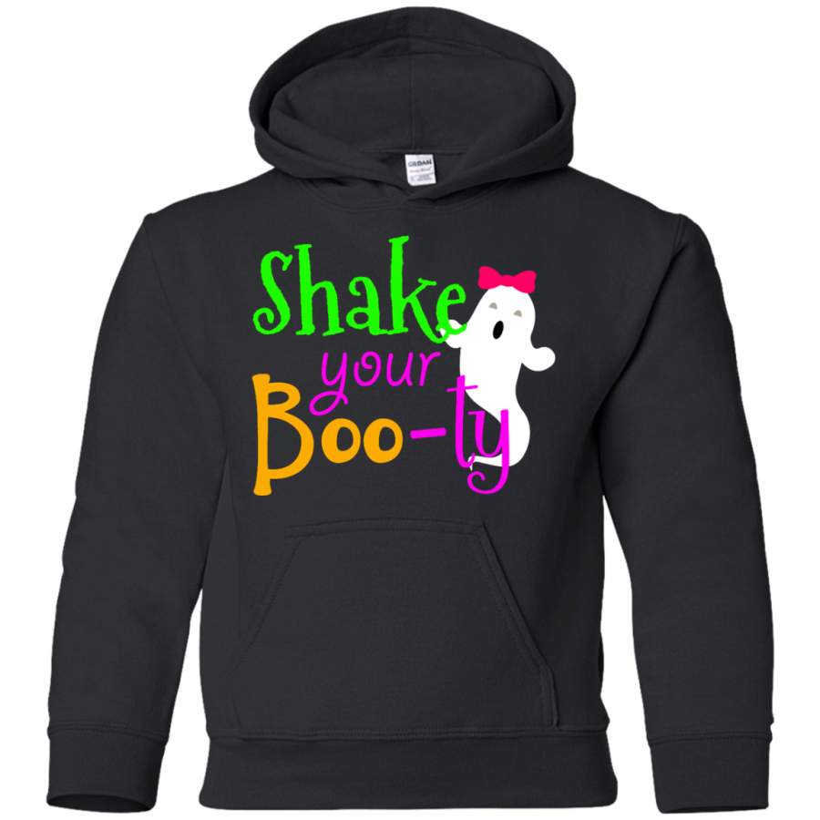 Halloween, Shake your Boo-ty, Funny Ghost Youth Pullover Hoodie