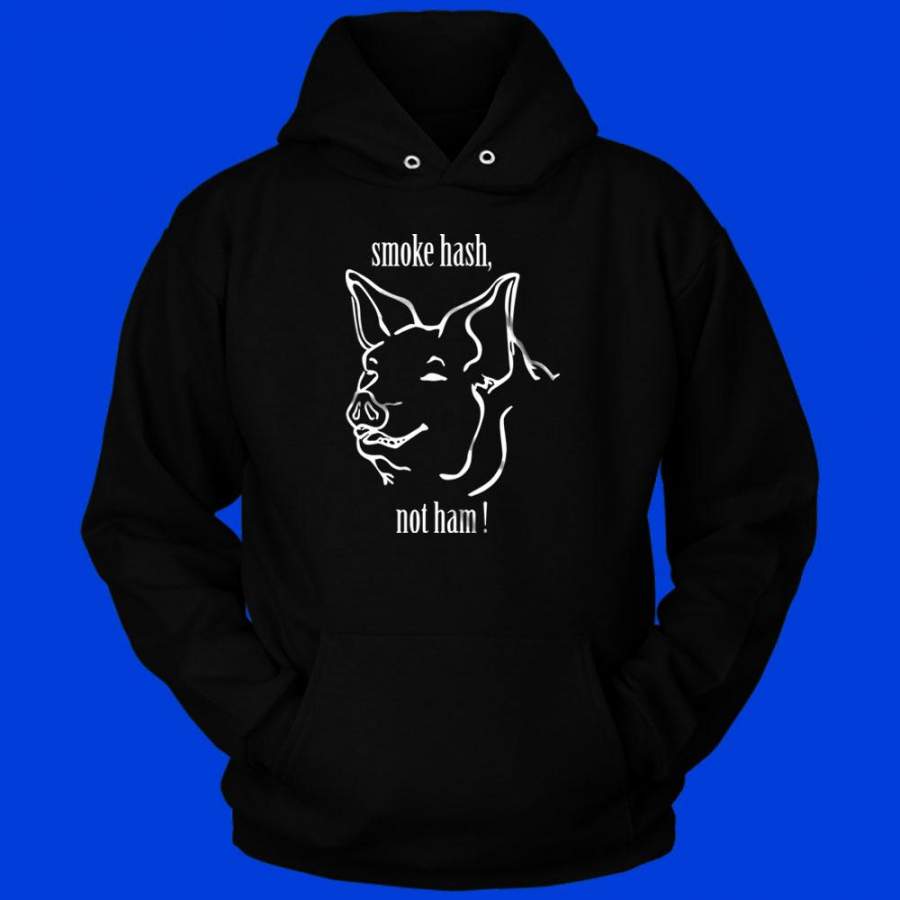 Smoke Hash Not Ham Vegan Pig Animal Rights Men’S Hoodie