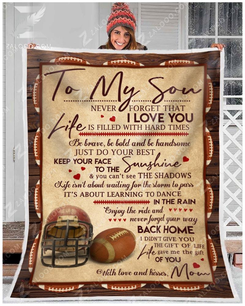 Football – To My Son – Your Way Back Home Quilt Blanket Ep1118