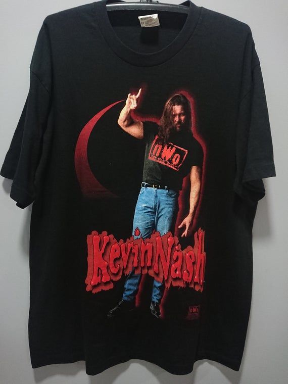 Vintage 1998 Kevin Nash Shirt Big Sexy Wcw Wwf Wwe Nwo New World Order Good Condition Have Damage Shirt