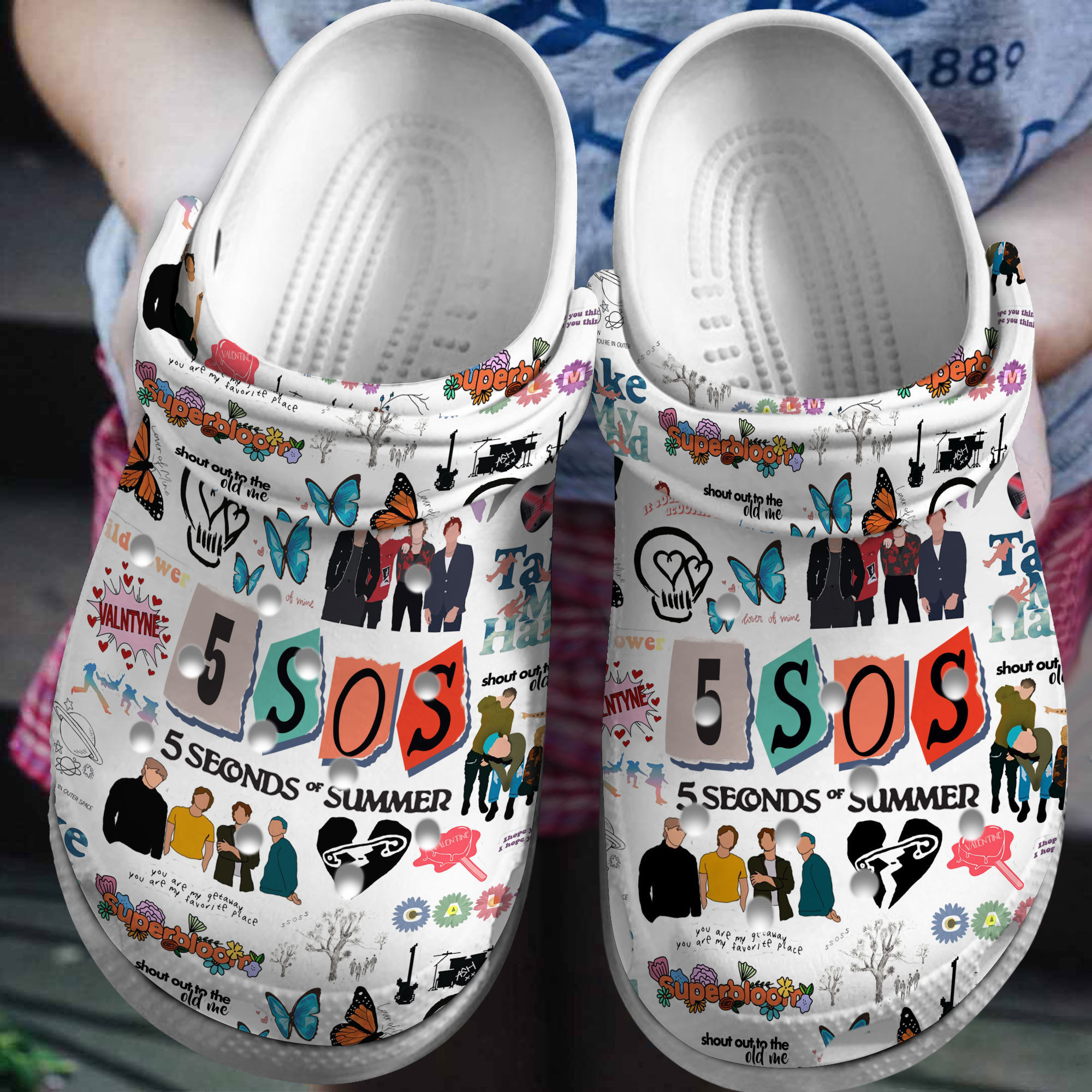 5 Seconds Of Summer Crocss Clogs For Men Women And Kid Rg65Xtbs