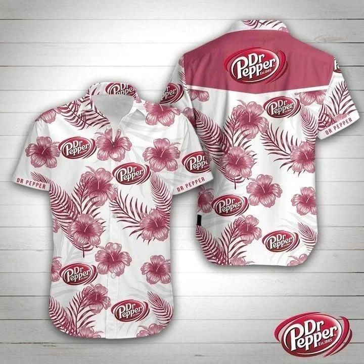 Dr Pepper Floral Hawaii Shirt Ha15455