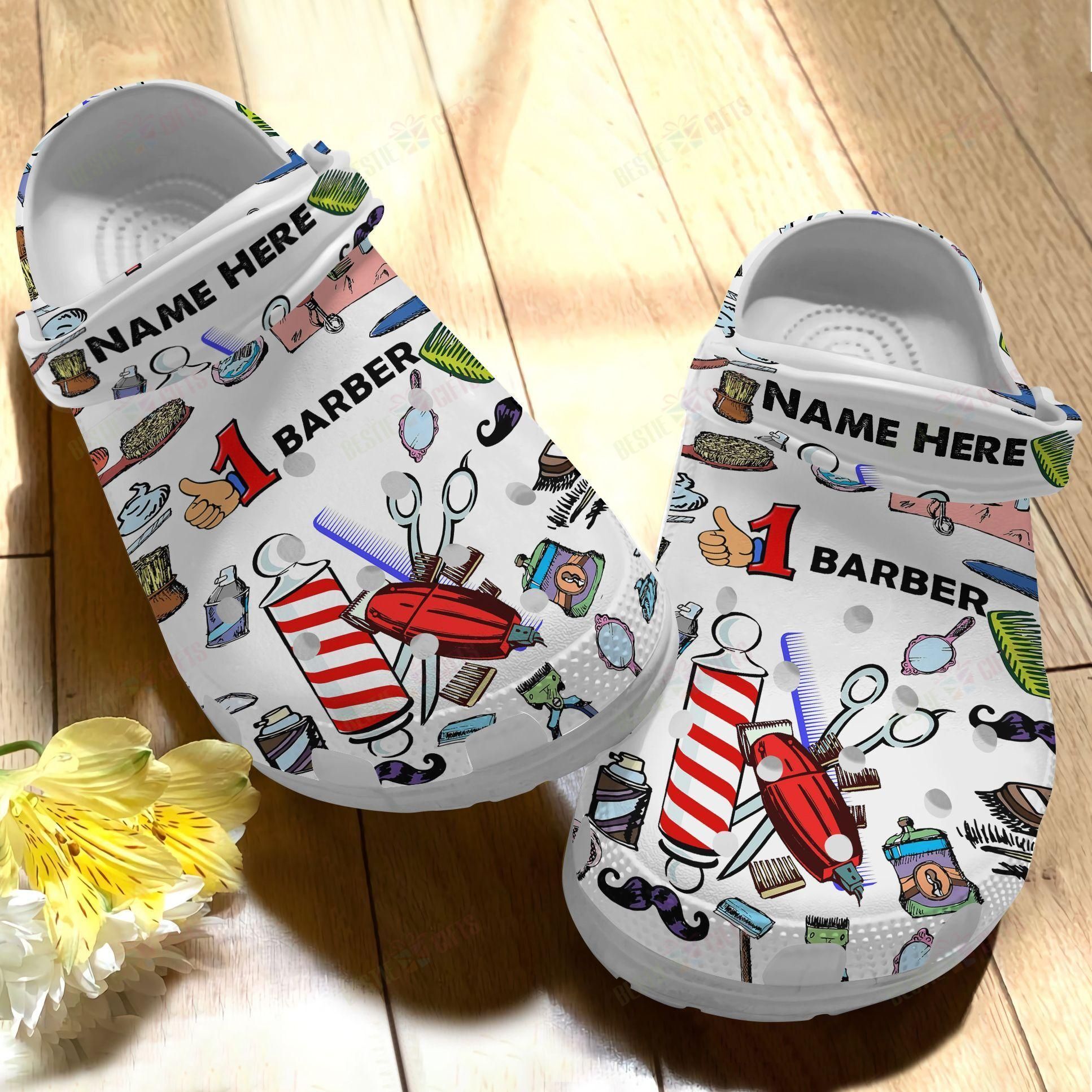 Personalized Hairstylist Crocs Classic Clog Barber Shoes