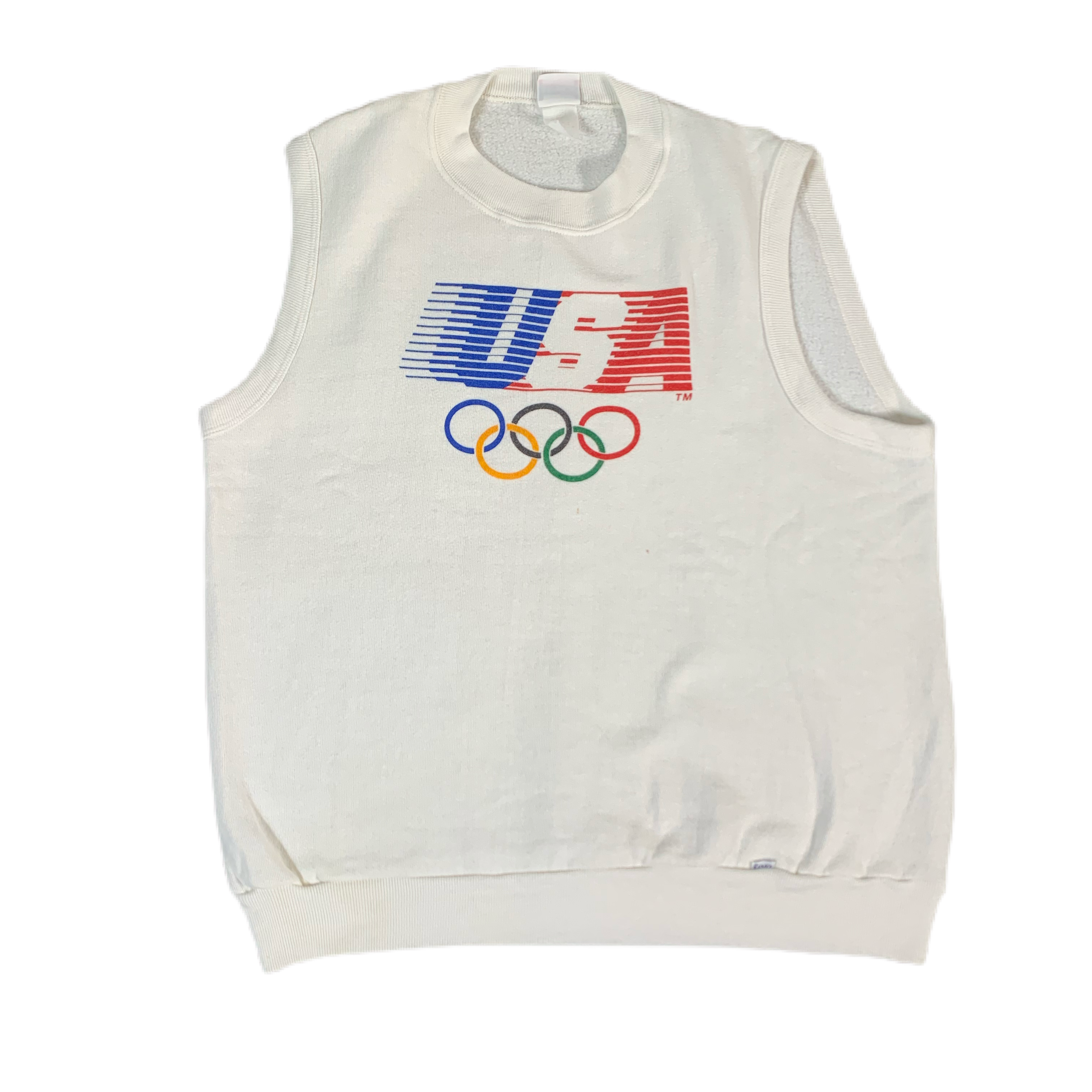 Vintage USA Olympics “Levi’s White Tab” Sleeveless Sweatshirt