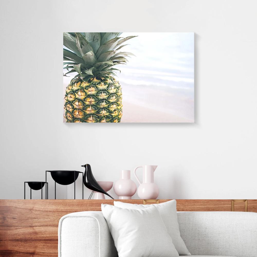 Canvas Prints Pineapple Closeup Beach Wall Art Canvas Home Decor Canvas