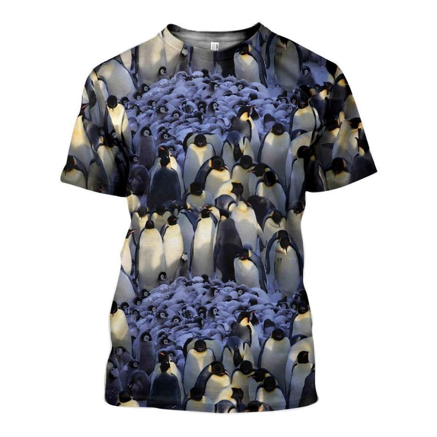 3D All Over Printed Penguins Shirts