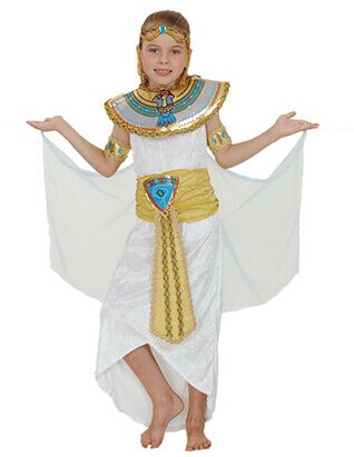 Umorden Adult Kids Egypt Nile Pharaoh Cleopatra Costume for Women Men Boys Girls Family Halloween New Year Party Fancy Dress alx