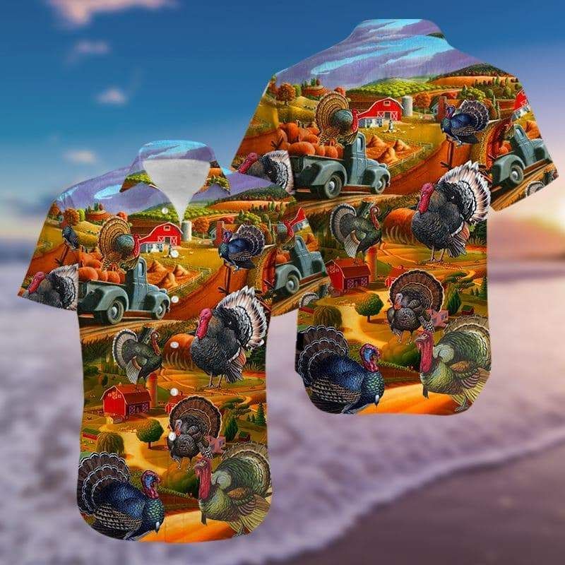 Shop Hawaii Aloha Shirts Turkey On Thanksgiving Ha28235