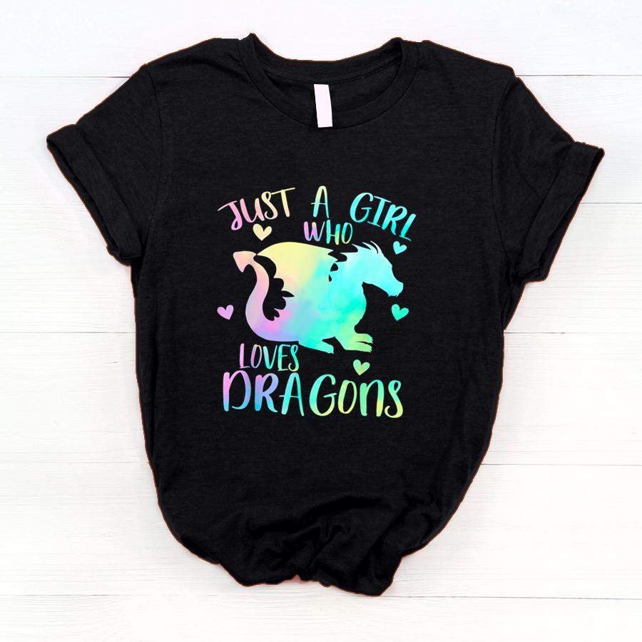 Just a Girl Who Loves Dragons Cute Dragon Teen Girls Gift