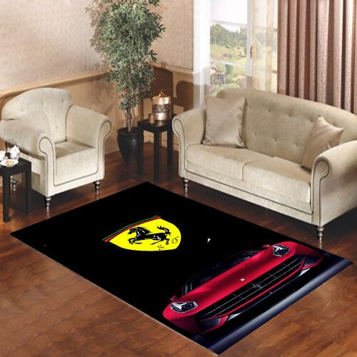 Ferrari F12 Berlinetta Front Living Room Carpet Rugs 6