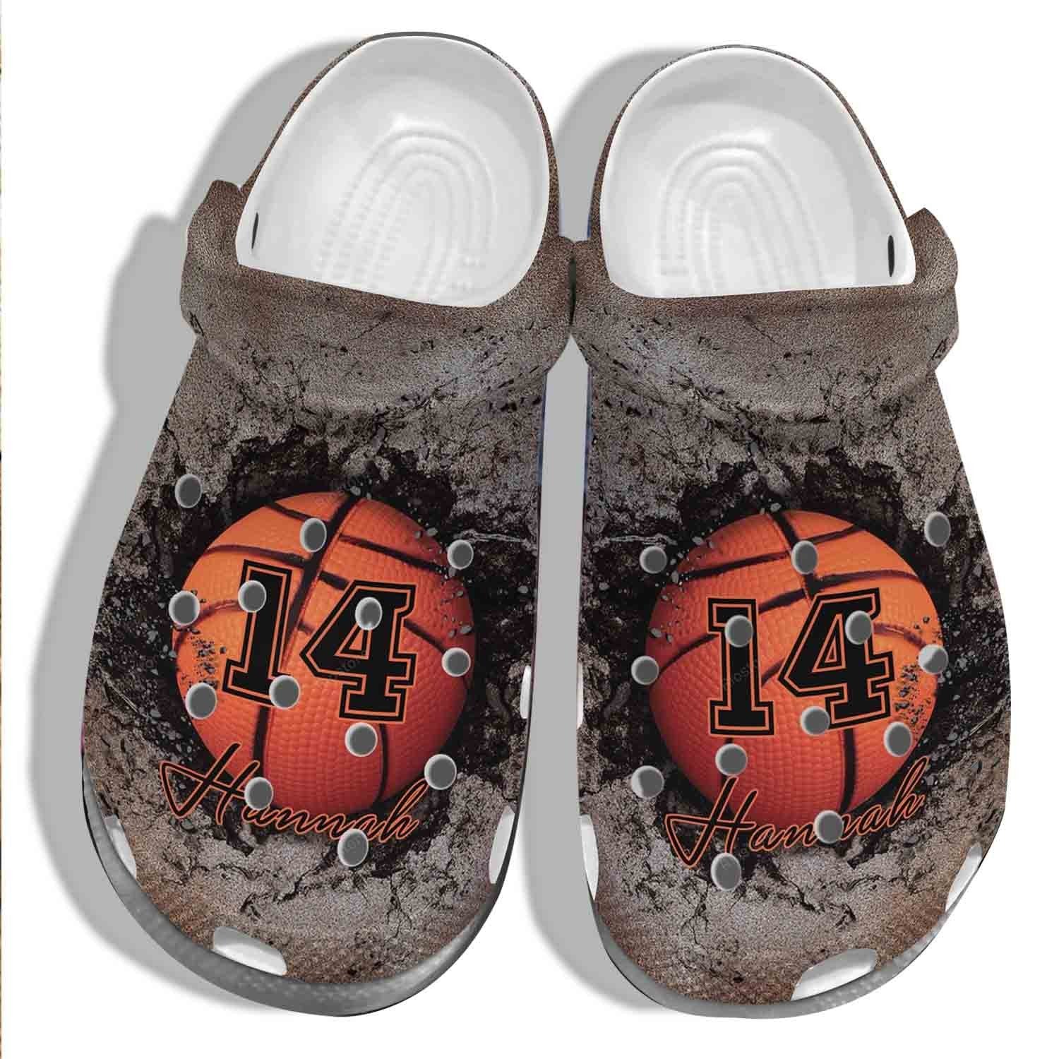 Basketball 3D Crocss Shoes Clogs Custom Name Number – Funny Basketball Crocss Shoes Clogs