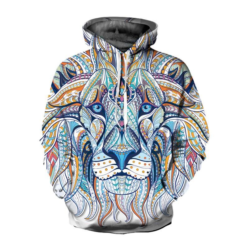 Tribal Lion 3D Hoodie Style 01