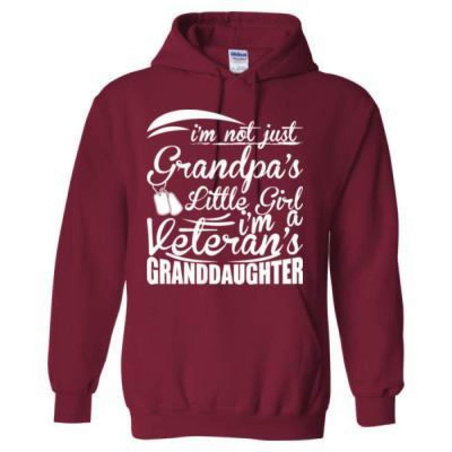 AGR Im Not Just Grandpas Girl Im A Veterans Granddaughter – Heavy Blend™ Hooded Sweatshirt