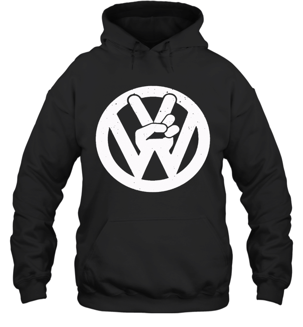 Volkswagen Volkswagen VW Bug Beetle Bus Funny s Hippie Peace Symbol Recycle Vintage Retro mandude Hoodie