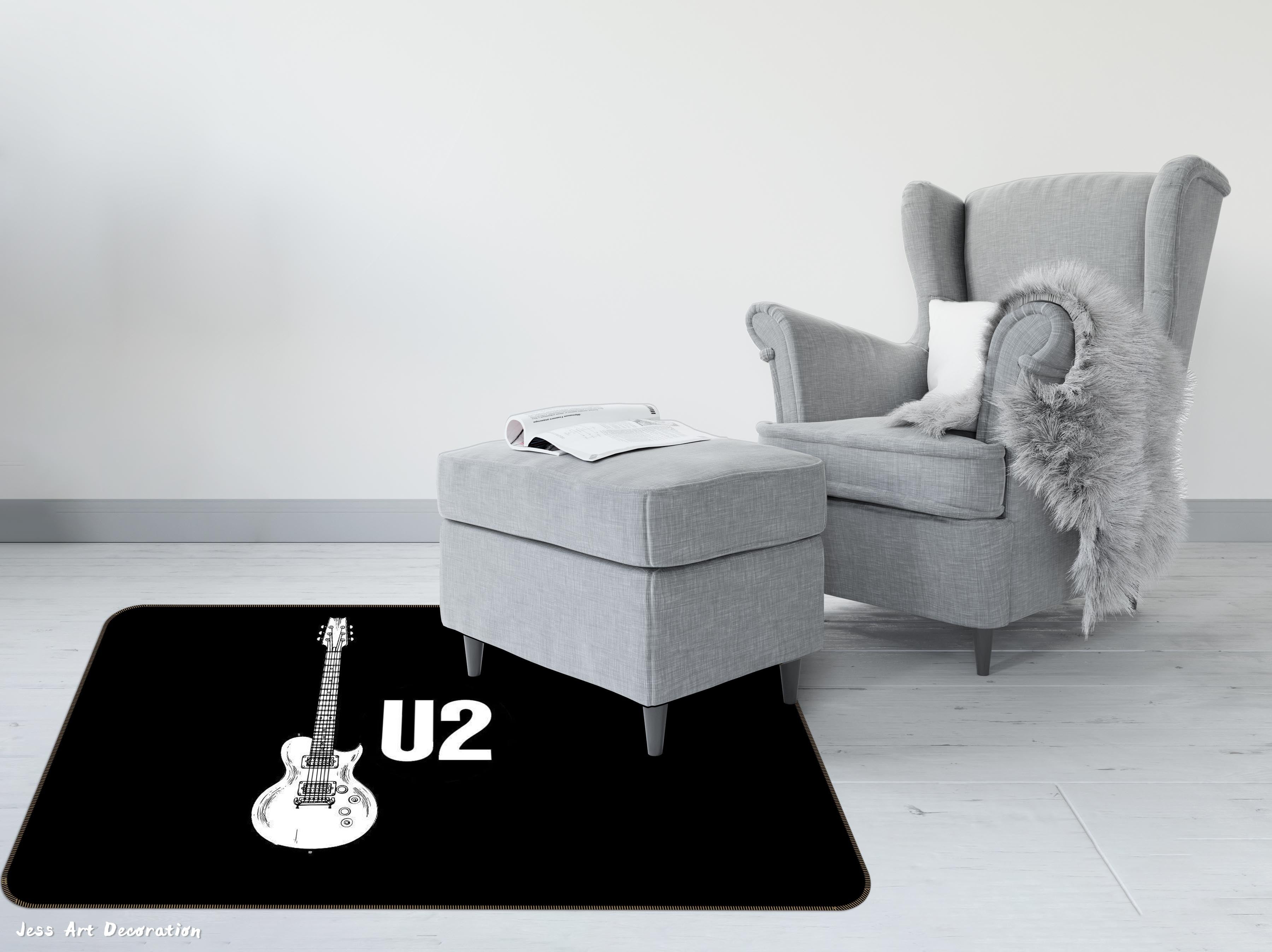 3D U2 Rock Band Non-Slip Rug Mat 214