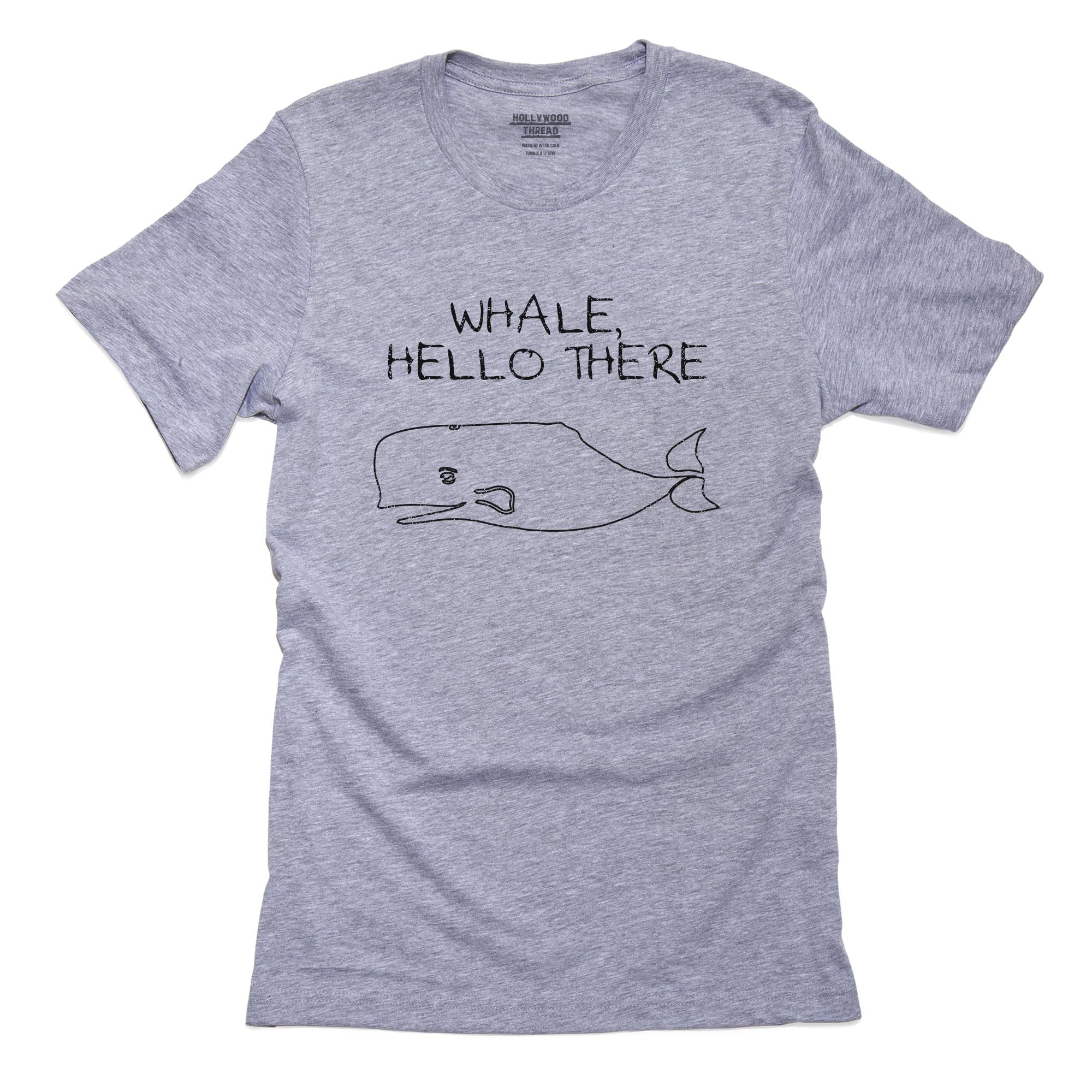 Whale Hello There – Funny Whale Graphic T-Shirt, Framed Print, Pillow, Golf Towel