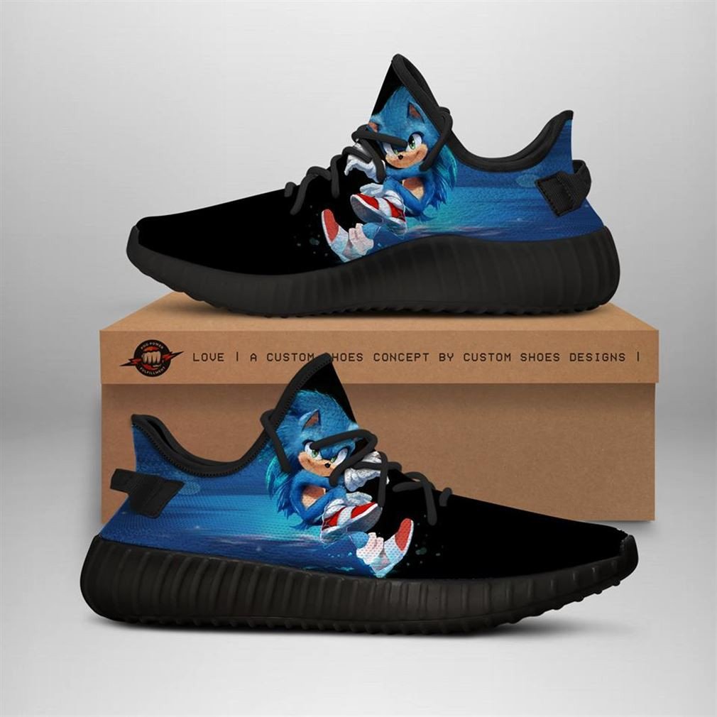 Sonic The Hedgehog Yeezy Sneakers Shoes Art 1794