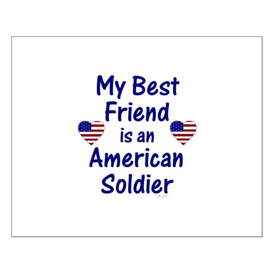 Best Friend/Soldier Small Poster , Army Poster - Jasaust Store