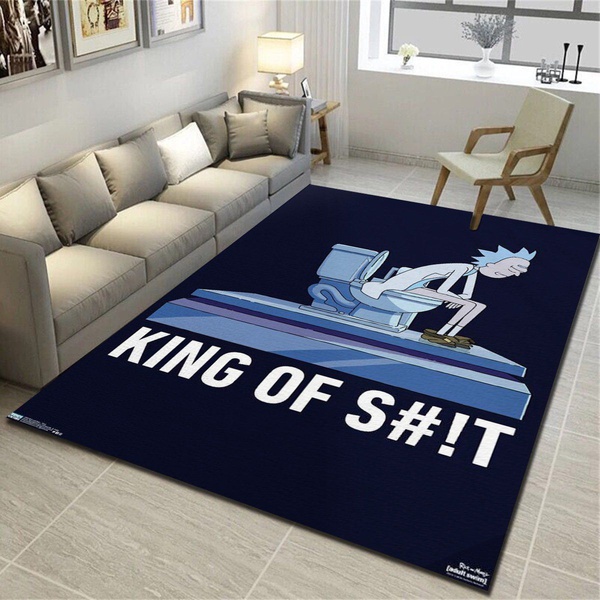 Rick And Morty Toilet Rug, Living Room Carpet – KreamShirt