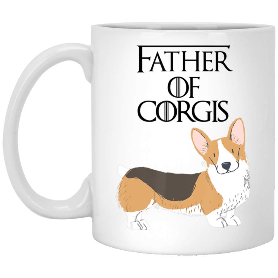 Cute Unique Corgi Dog Puppy Dad Gift Black Mug Pet Owner, Dog Dad Mom Lover, Best Friends Gifts Funny Sayings Slogan Cute