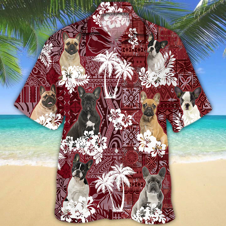 French Bulldog Red Hawaii Gift For Dog Lover Animal Summer Shirts Ha8300