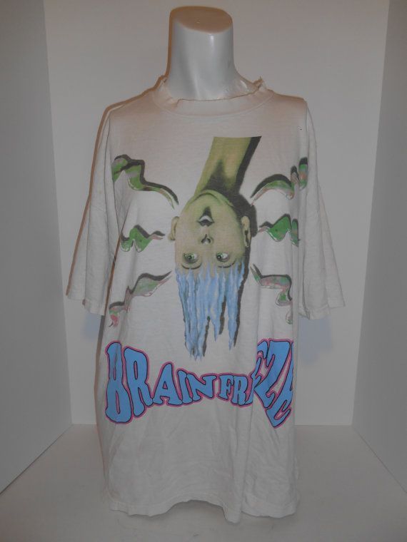 Rare Unique Vintage 80S Slurpee Brain By Ateliervintageshop 100 00 Shirt