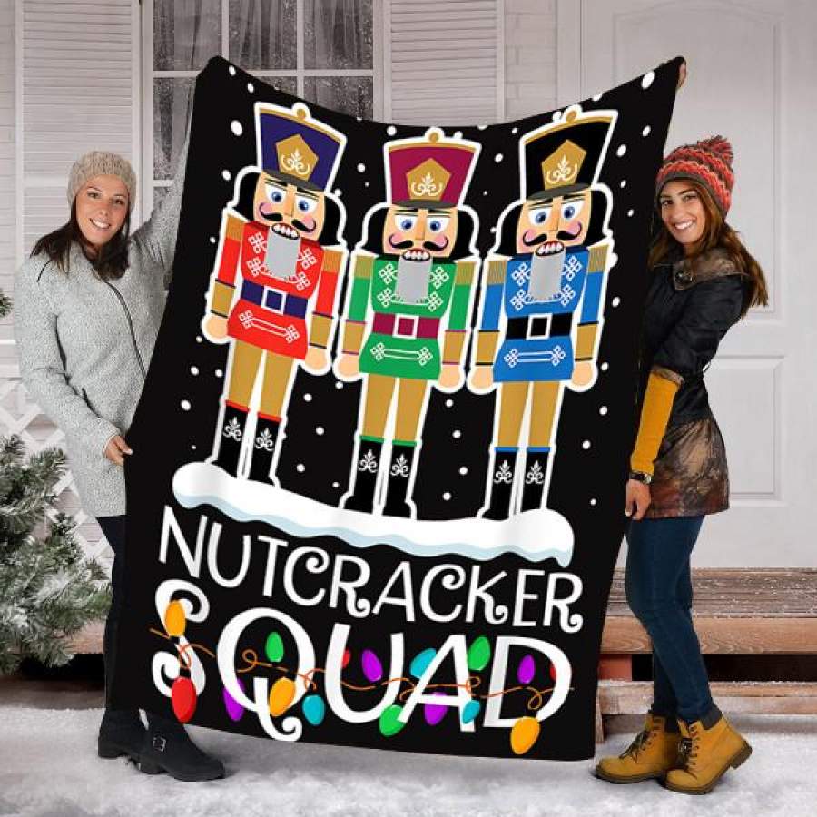 Custom Blanket Nutcracker Squad Christmas Blanket – Fleece Blanket