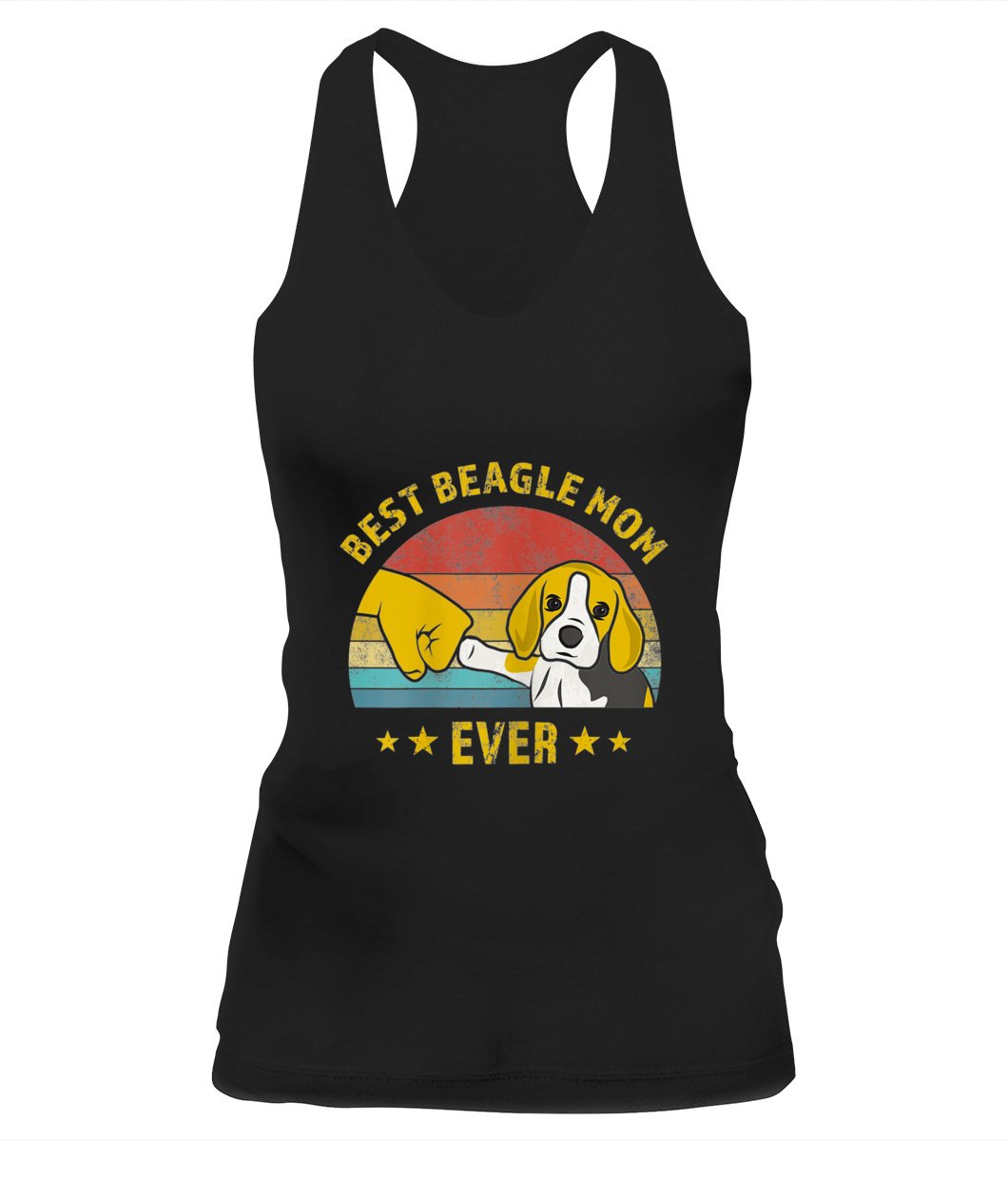 Cute Best Beagle Mom Ever Retro Vintage Gift Puppy Lover Tank Top for Women