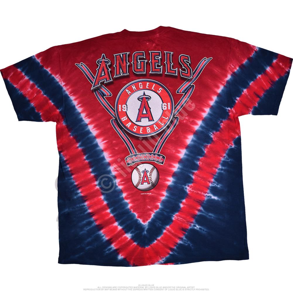 Los Angeles Angels V Tie-Dye T-Shirt