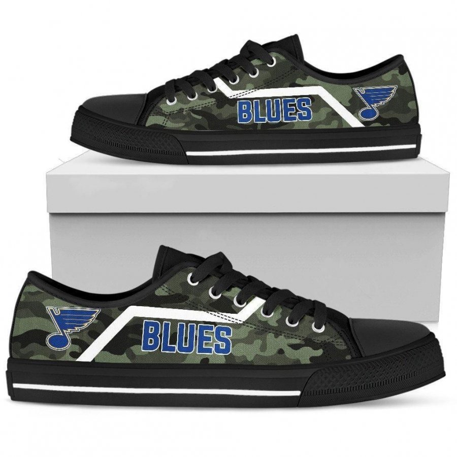 Simple Camo St. Louis Blues Low Top Shoes #226