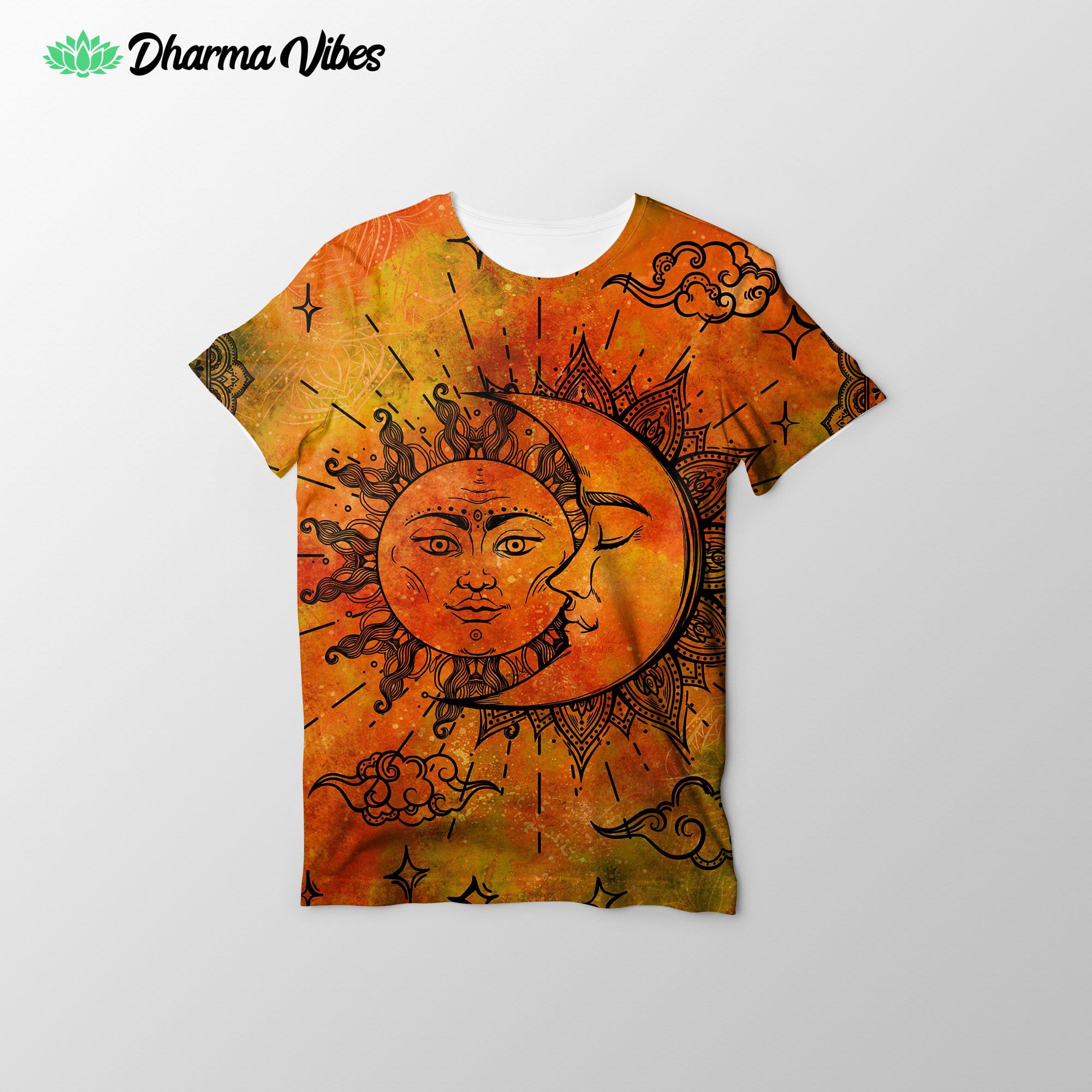 Vintage sunset sun and moon by McAshe Shirt