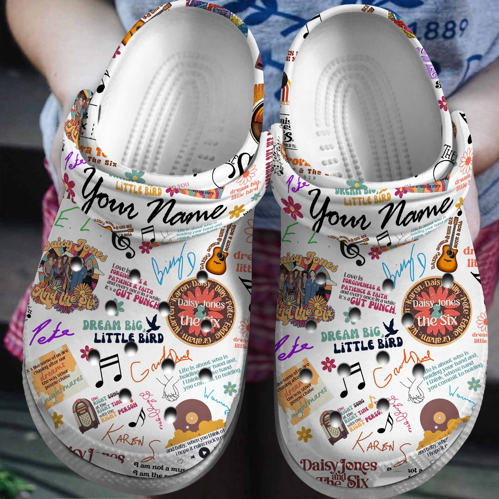 Daisy Jones &Amp The Six Tv Series Crocss Clogs For Men Women And Kid Lhz69Jhy-2