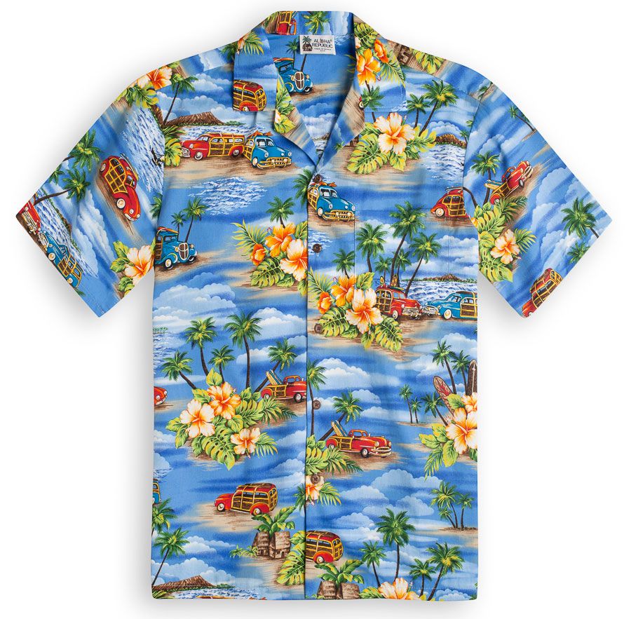 Woodie Blue Amazing Design Hawaii Shirt Ha74984