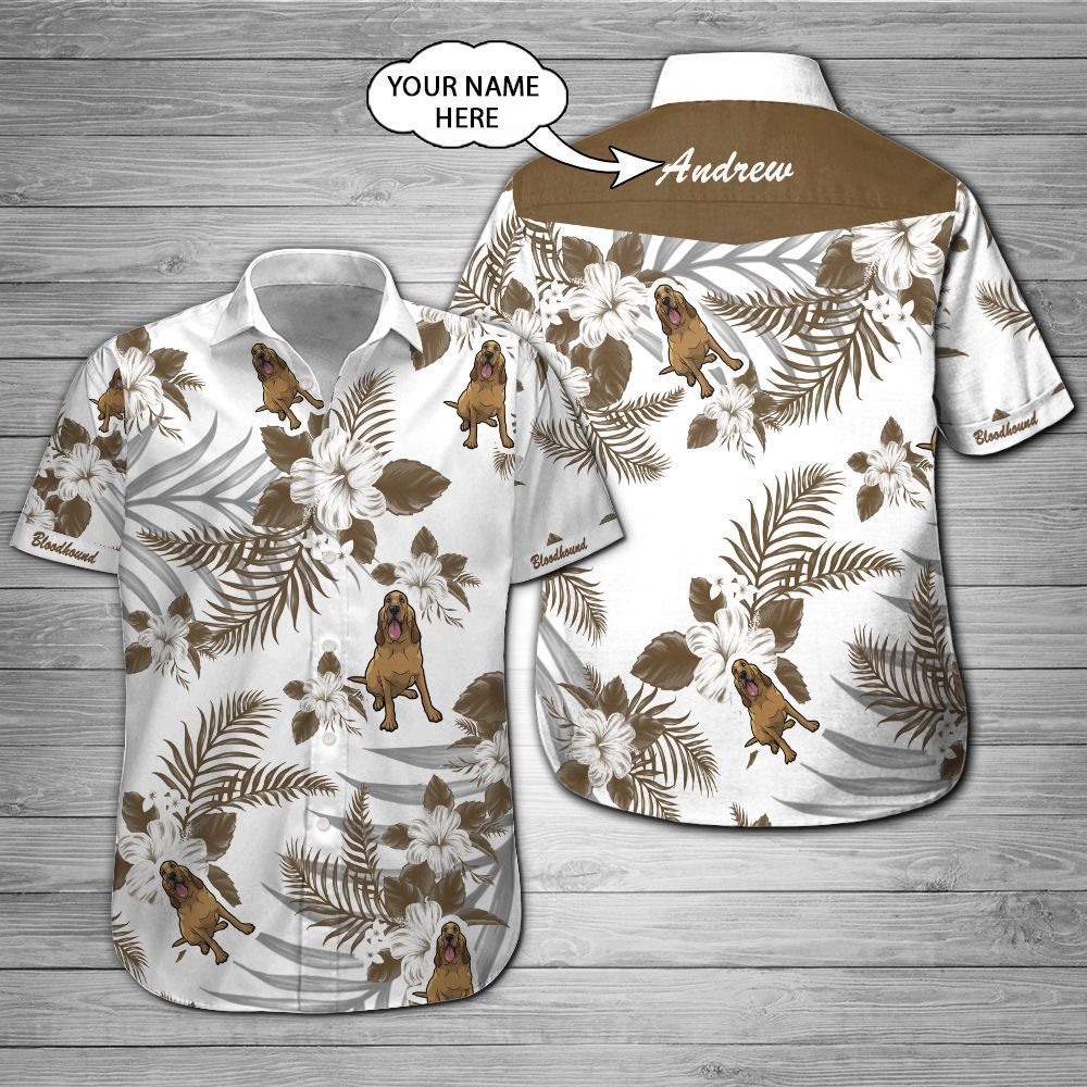 Bloodhound Custom Name Hawaii Shirt 201 Ha103291