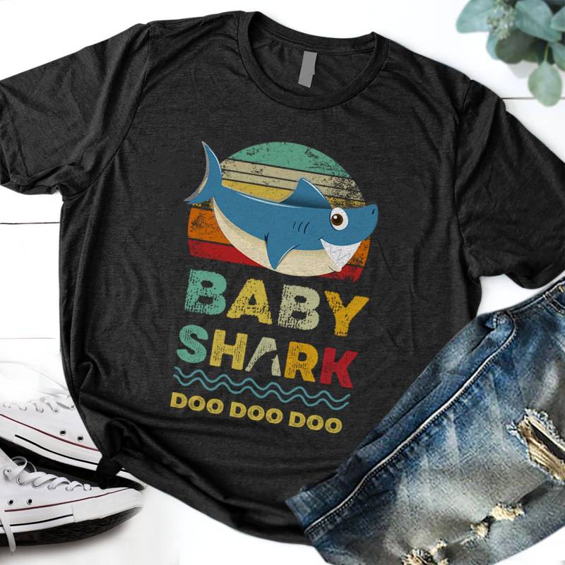 Crushtee Baby Shark Birthday Shirt Boys Birthday Shirts 1st Birthday Shirt Baby Shark T shirt Birthday Shark 1st Birthday Shirt Long Sleeve Hoodie