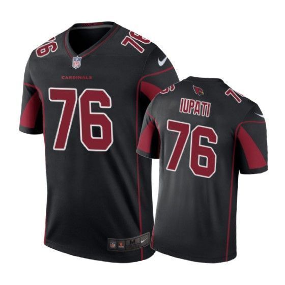 Arizona Cardinals 76 Mike Iupati Color Rush Black 3D Jersey