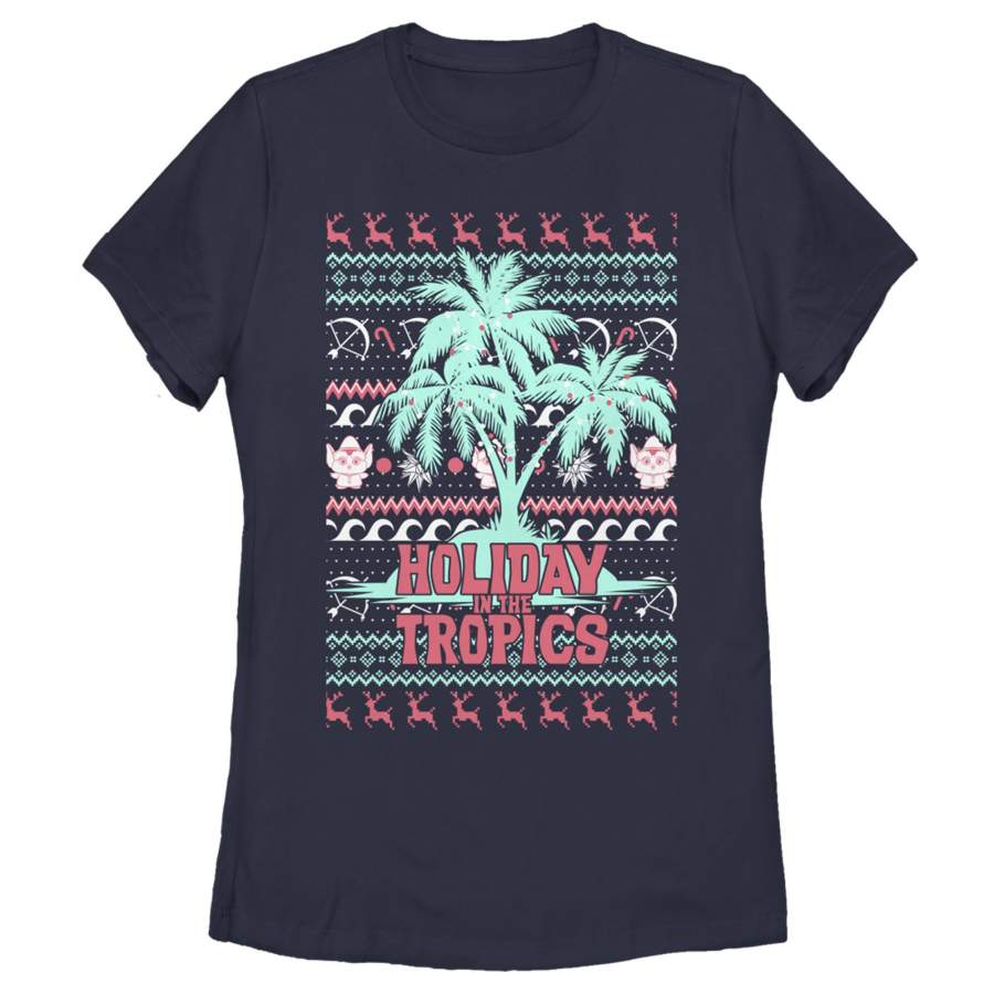 Christmas Chronicles 2 Women’s Ugly Xmas Tropical Holiday  T Shirt